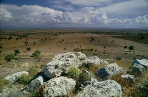 Vista de Tróia da paisagem circundante